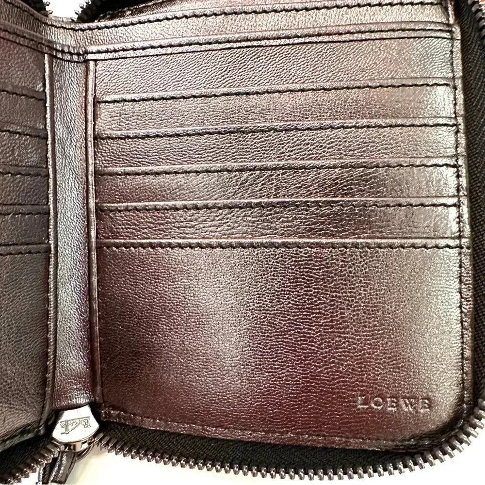 Loewe Logos Anagram Bifold Wallet Wristlet RARE - Pristine condition